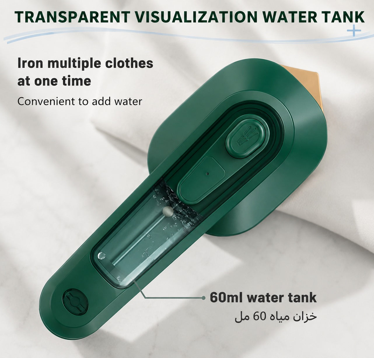 Portable Mini Ironing Machine  2-in-1 Dry & Wet Garment Iron  Travel Handheld Clothes Steamer