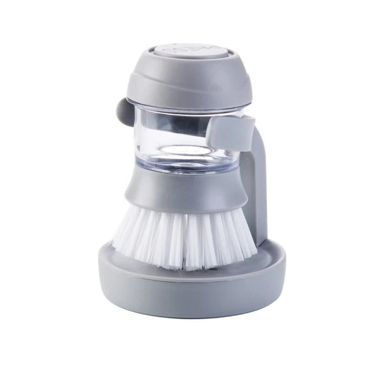 Soap Dispensing Kitchen Scrub Brush – Automatic Dish & Pot Cleaning Brush