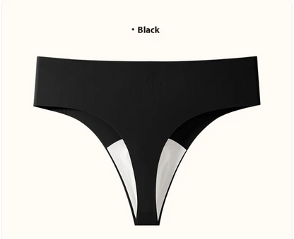 Women's Ice Silk Seamless Solid Color Anti-embarrassment Line Underwear