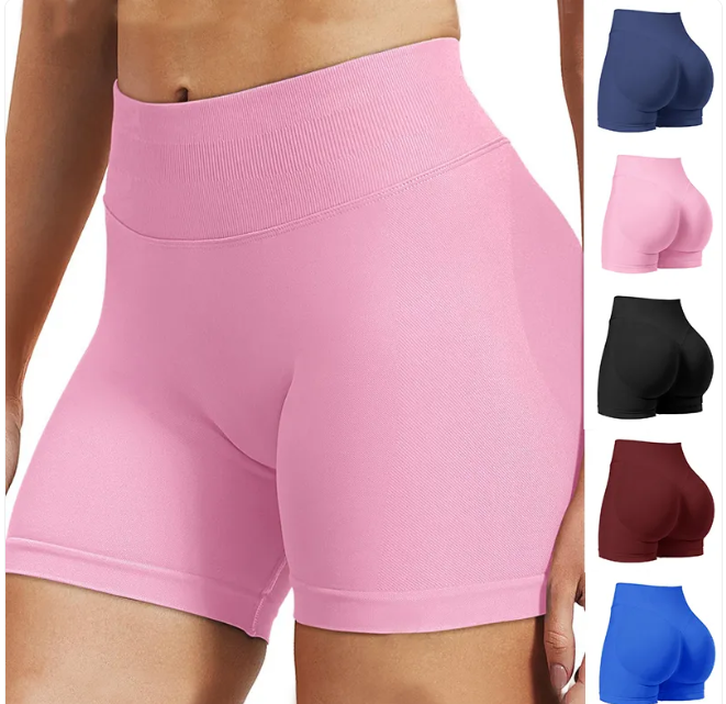 High Waist Yoga Shorts Tight Hip Raise Seamless Quick-drying Pants For Sports Fitness