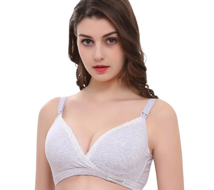 Cross-type Breastfeeding Bra, No Steel Ring, Double Buckle, Breastfeeding Underwear For Pregnant Women