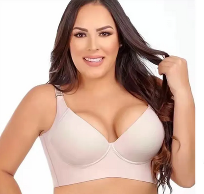 Women's Glossy Seamless Lingerie Memory Underwire Bra