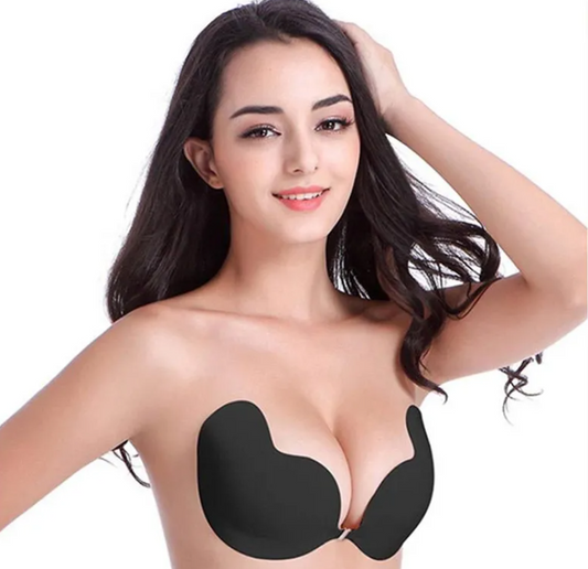 Lala Goddess Mango Cup With Deep V Invisible Bra Women's Swimwear Bridal Wedding Dress Gathered Chest Stickers Wholesale
