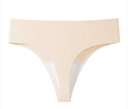 Women's Ice Silk Seamless Solid Color Anti-embarrassment Line Underwear