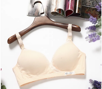 Cross-type Breastfeeding Bra, No Steel Ring, Double Buckle, Breastfeeding Underwear For Pregnant Women