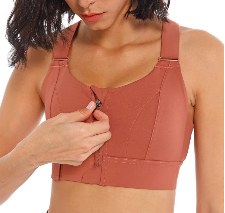 Sports High-intensity Shockproof Beauty Vest Seamless Gathering Fitness Bra Women