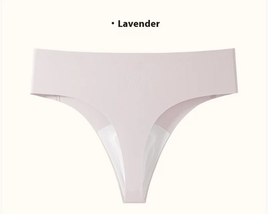 Women's Ice Silk Seamless Solid Color Anti-embarrassment Line Underwear