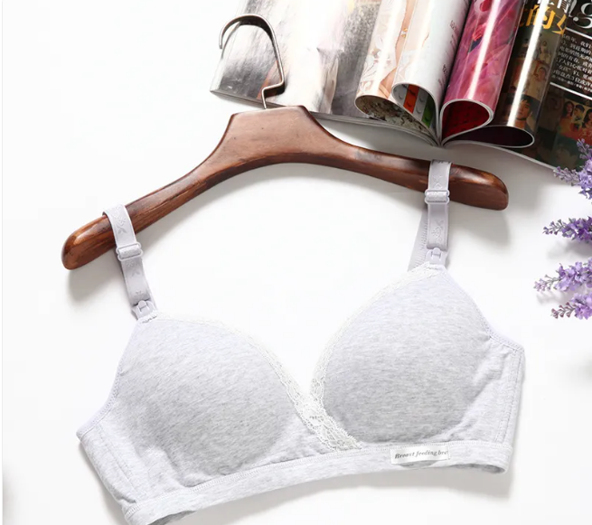 Cross-type Breastfeeding Bra, No Steel Ring, Double Buckle, Breastfeeding Underwear For Pregnant Women